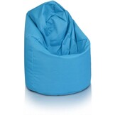 Zitzak fauteuil blauw- loungestoel zitkussen relaxkussen