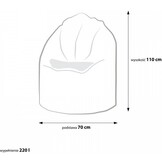 Zitzak fauteuil blauw- loungestoel zitkussen relaxkussen