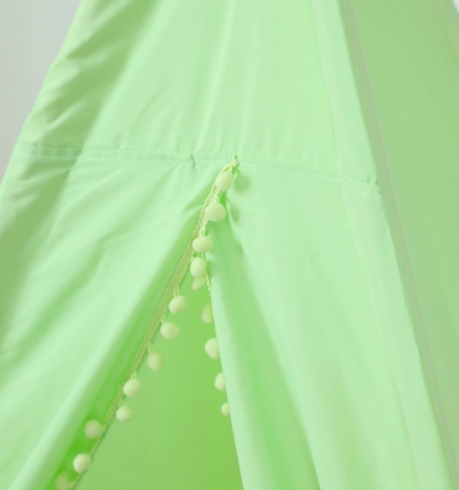Tipi tent - speeltent met vloermat en kussens – groen