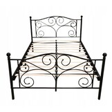 Metalen bedframe met lattenbodem- 160x200 - versierd