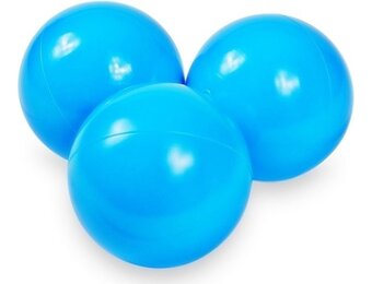 Ballenbak ballen licht blauw (70mm) 1000 stuks