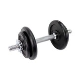 Halterset met koffer - dumbbellset 20 kg gietijzer