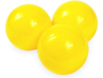 Ballenbak ballen geel (70mm) 1000 stuks