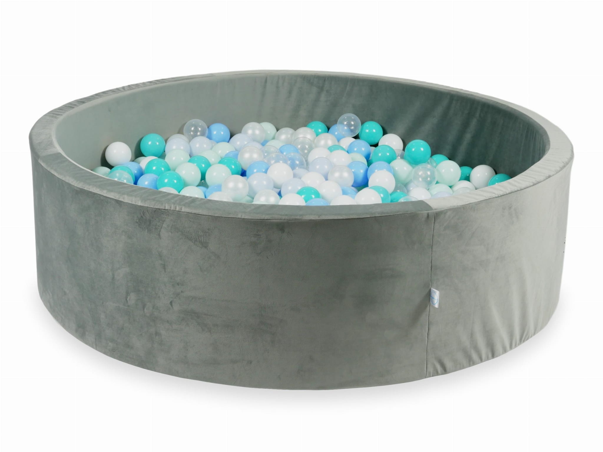 Ballenbak - 700 ballen - rond - grijs, multicolour - 130x40cm