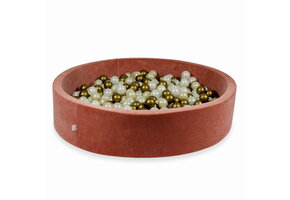 Ballenbak - 600 ballen - rond - 130x30cm - terra, multicolour