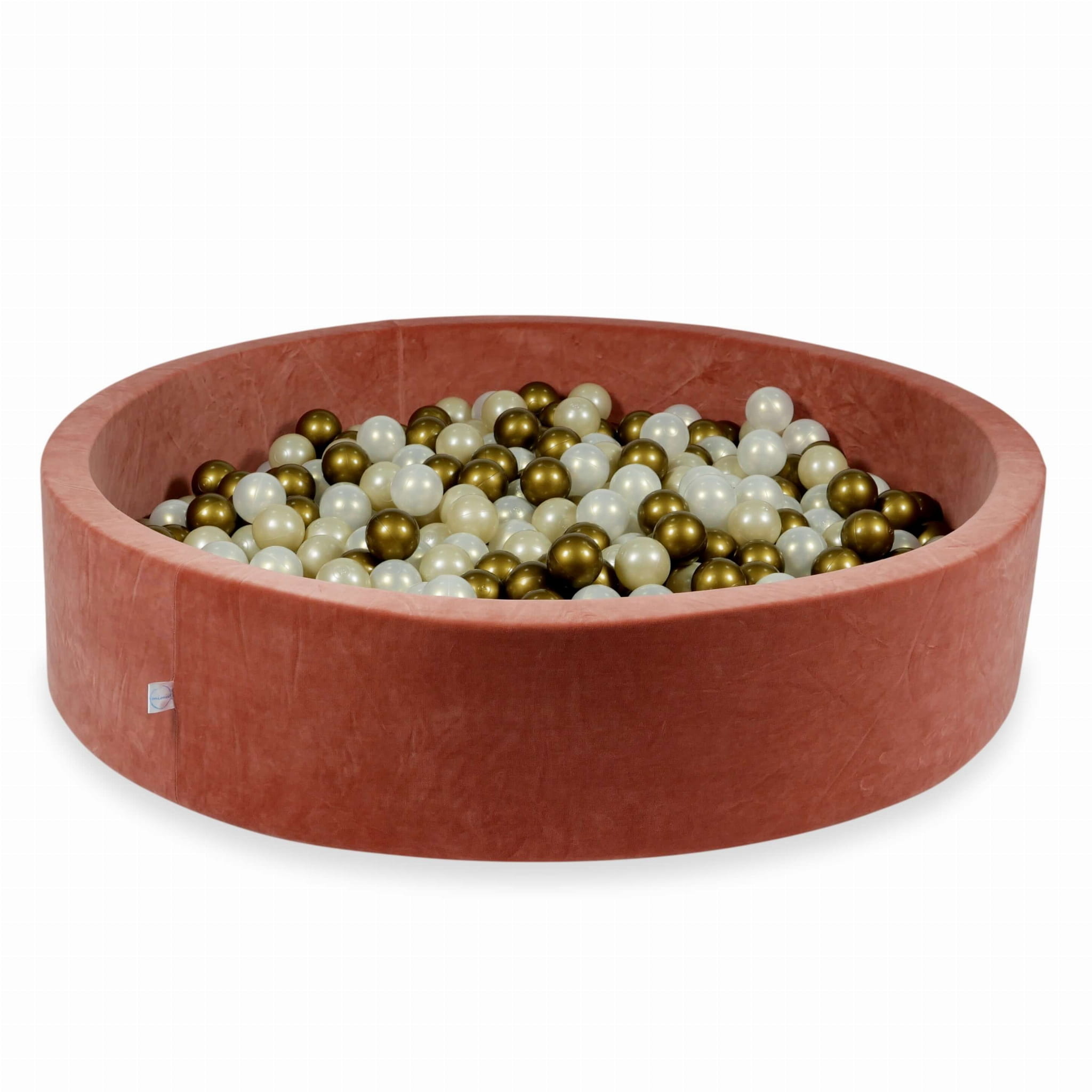 Ballenbak - 600 ballen - rond - 130x30cm - terra, multicolour