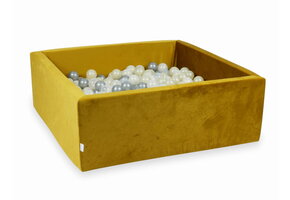 Ballenbak - 600 ballen - vierkant - 110x110x40cm - goud