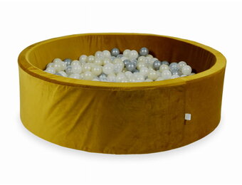 Ballenbak - 130x40cm - goud, multicolour - 700 ballen - rond