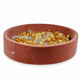 Ballenbak - 600 ballen - terra, multicolour - 130x30cm - rond