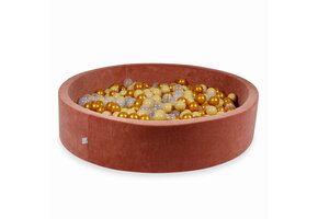 Ballenbak - 600 ballen - terra, multicolour - 130x30cm - rond