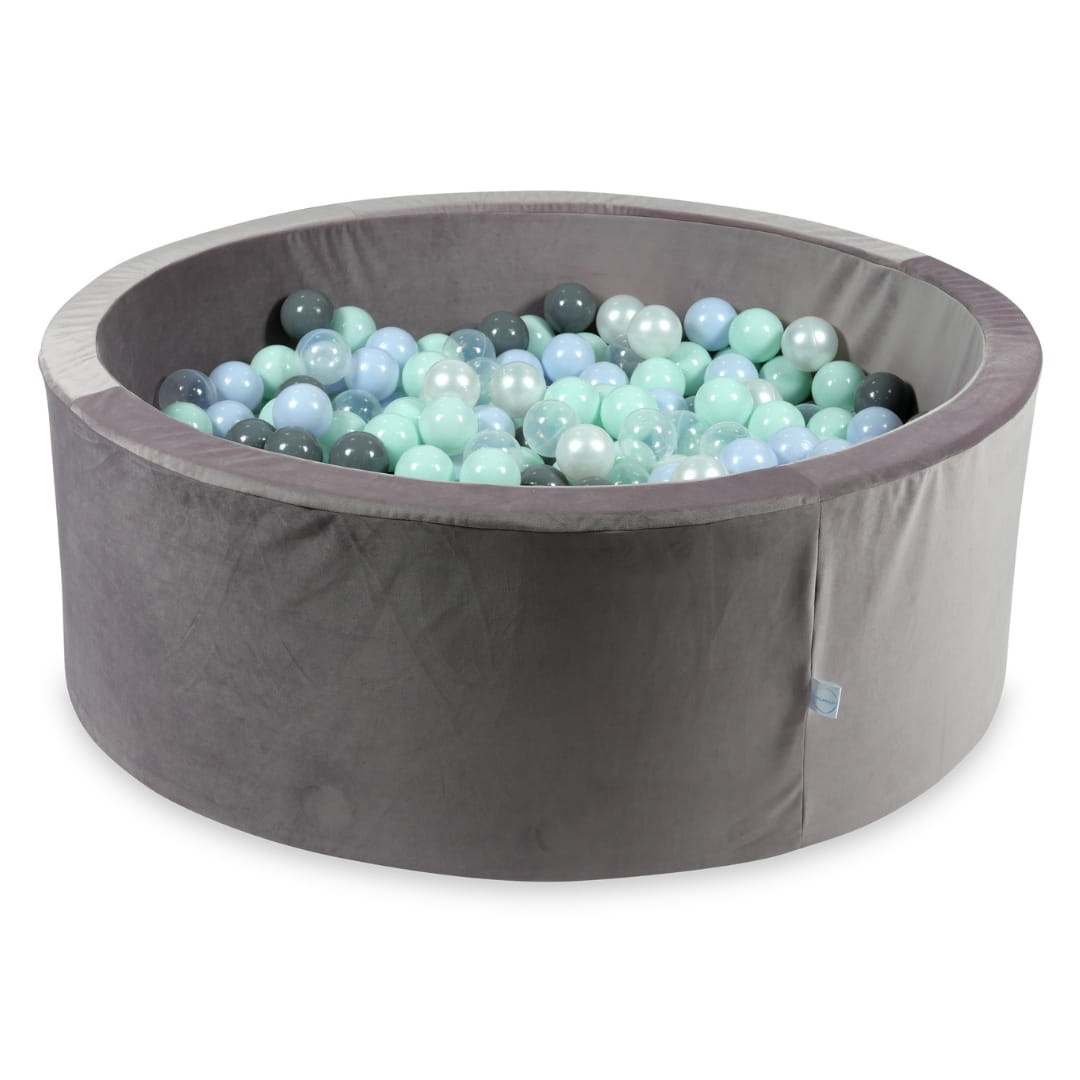 Ballenbak - 110x40cm - rond - lila, multicolour - 500 ballen