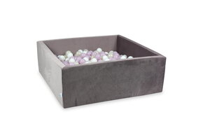 Ballenbak - 110x110x40cm - 600 ballen - lila - vierkant