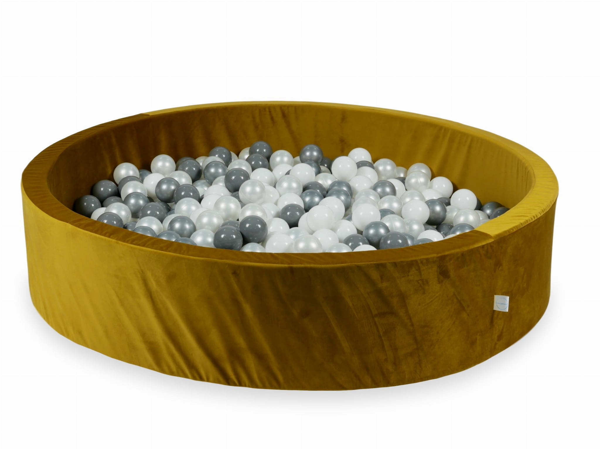 Ballenbak - 600 ballen - rond - goud, multicolour - 130x30cm