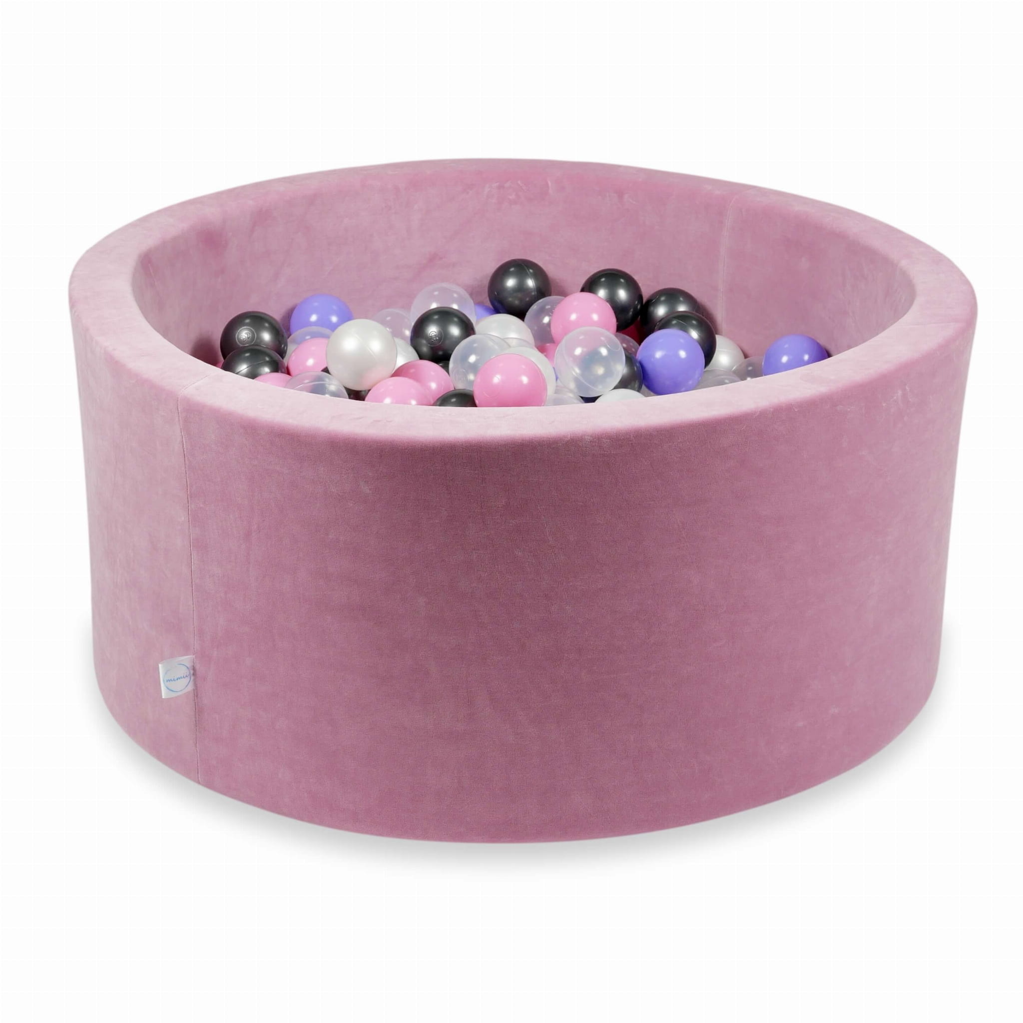 Ballenbak - roze, multicolour - 500 ballen - rond - 90x40cm