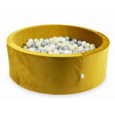 Ballenbak - 110x40cm - goud, multicolour - rond - 500 ballen