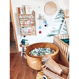 Ballenbak - 110x40cm - goud, multicolour - rond - 500 ballen