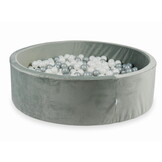 Ballenbak - 130x40cm - 700 ballen - rond - grijs, multicolour
