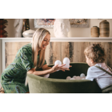 Ballenbak - 110x40cm - 500 ballen - groen, multicolour - rond