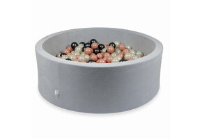 Ballenbak - 500 ballen - 110x40cm - grijs, multicolour - rond