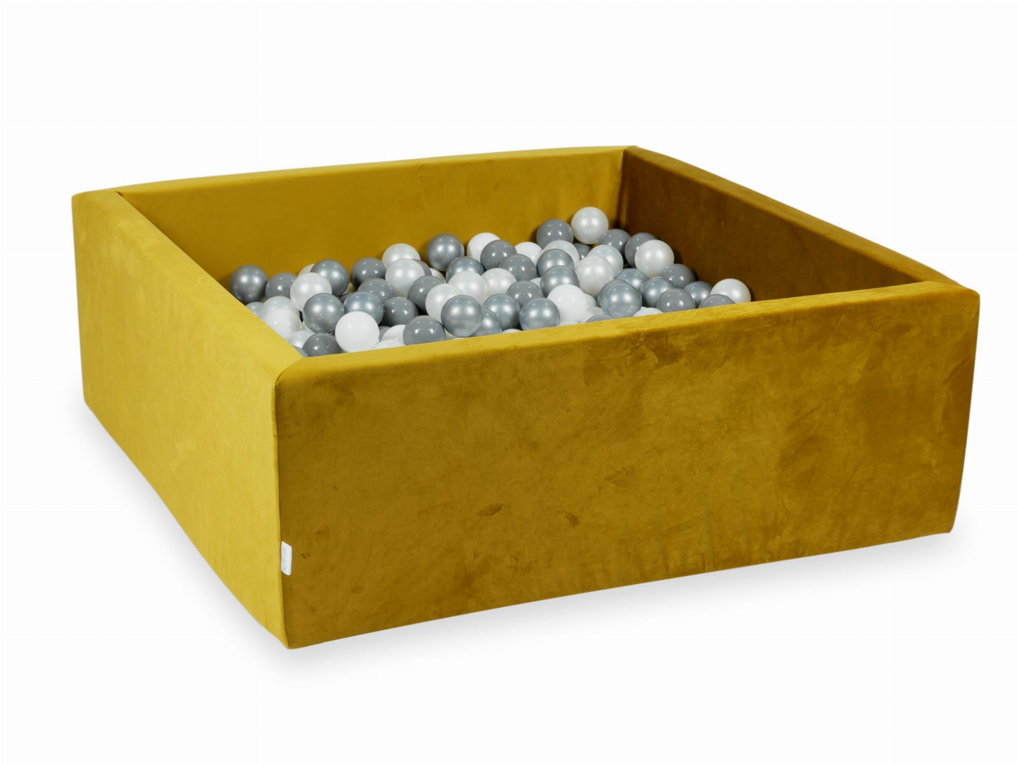 Ballenbak - vierkant - goud - 110x110x40 cm - 600 ballen