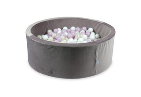 Ballenbak - 110x40cm - rond - 500 ballen - lila, multicolour