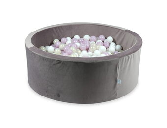 Ballenbak - 110x40cm - rond - 500 ballen - lila, multicolour