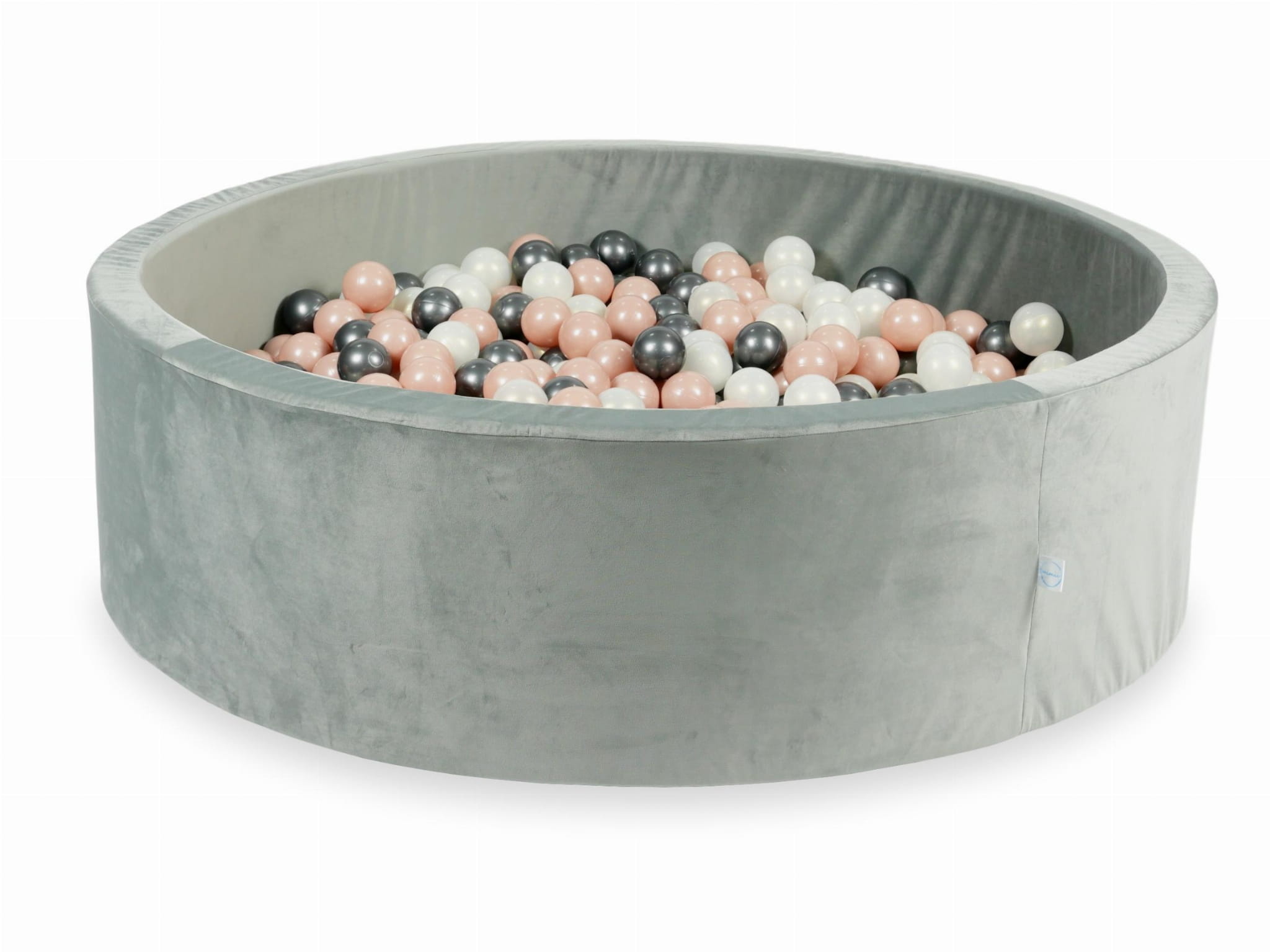 Ballenbak - 130x40cm - rond - 700 ballen - grijs, multicolour