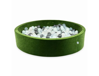 Ballenbak - 130x30cm - 600 ballen - groen, multicolour - rond