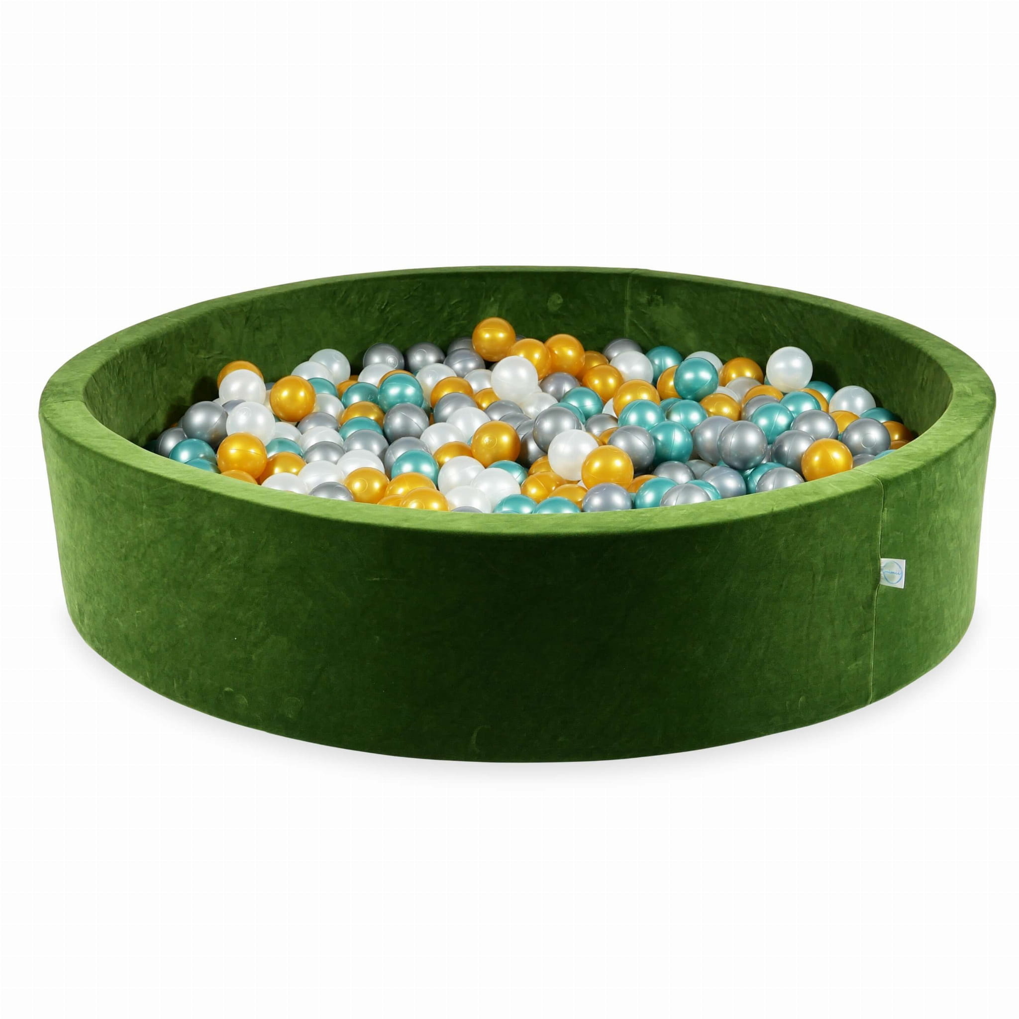 Ballenbak - rond - groen, multicolour- 600 ballen - 130x30cm