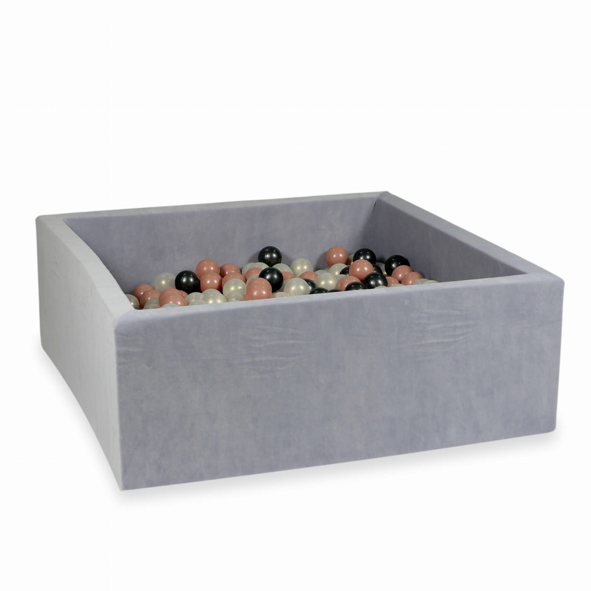 Ballenbak - 110x110x40cm - lichtgrijs - vierkant - 600 ballen
