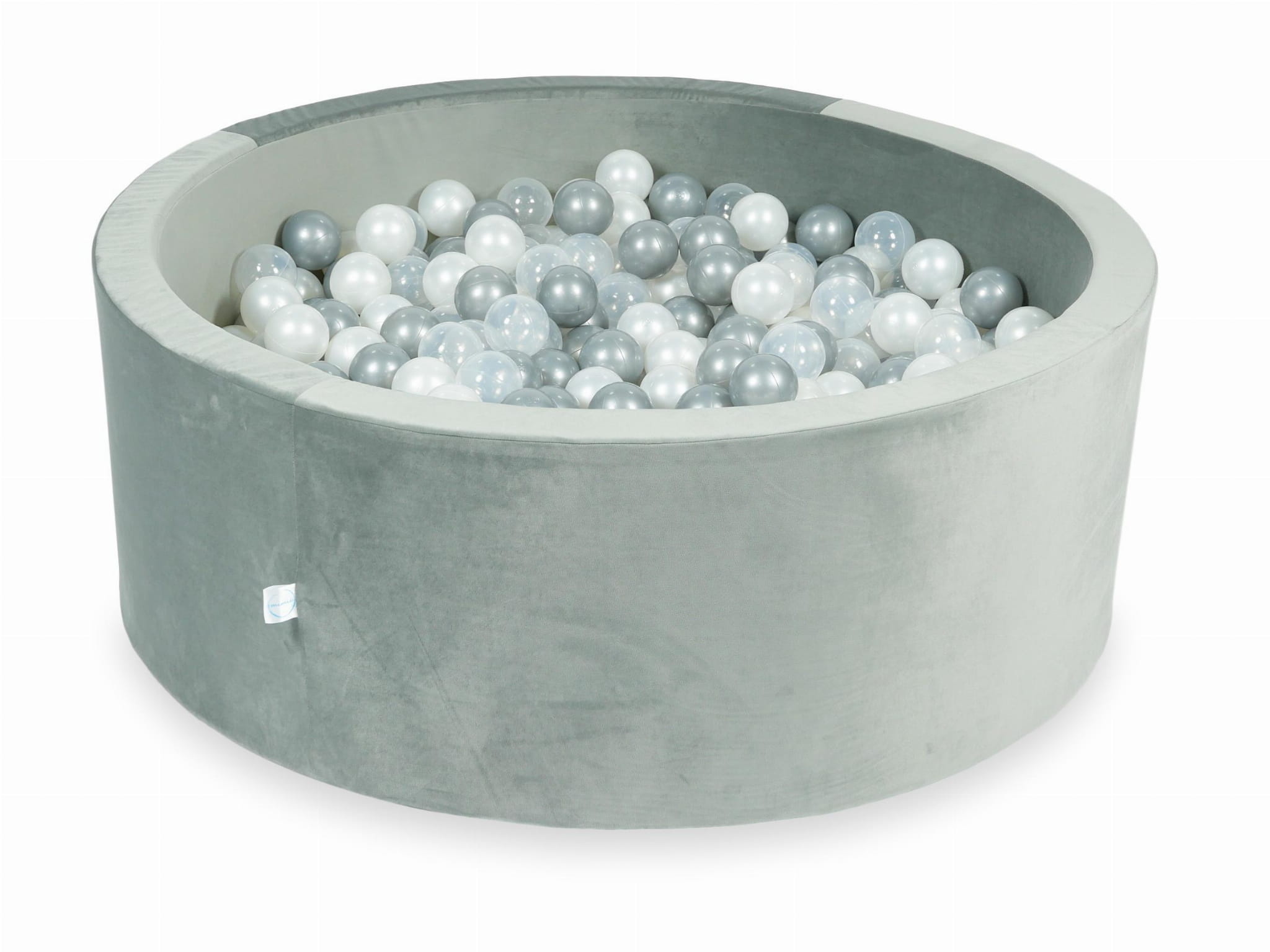 Ballenbak - grijs - 110x40cm - rond - 500 ballen