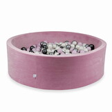 Ballenbak - rond - 130x40cm - 700 ballen - roze, multicolour