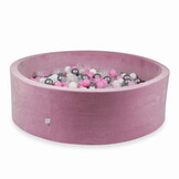 Ballenbak - rond - 700 ballen - roze, multicolour - 130x40cm