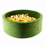 Ballenbak - 500 ballen - rond - groen, multicolour - 110x40cm