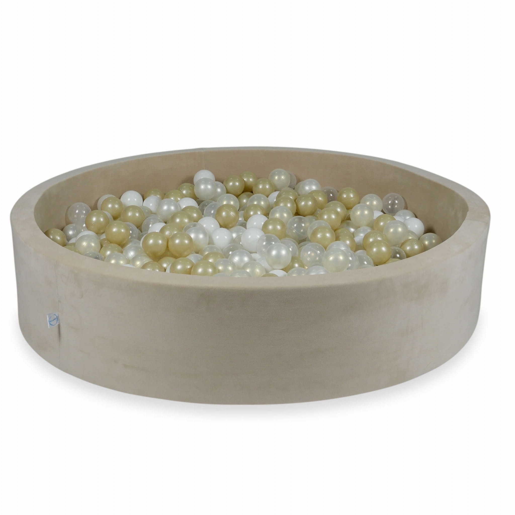 Ballenbak - 600 ballen - rond - beige, multicolour - 130x30cm