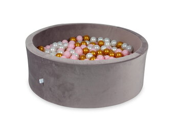Ballenbak - 110x40cm - 500 ballen - rond - lila, multicolour