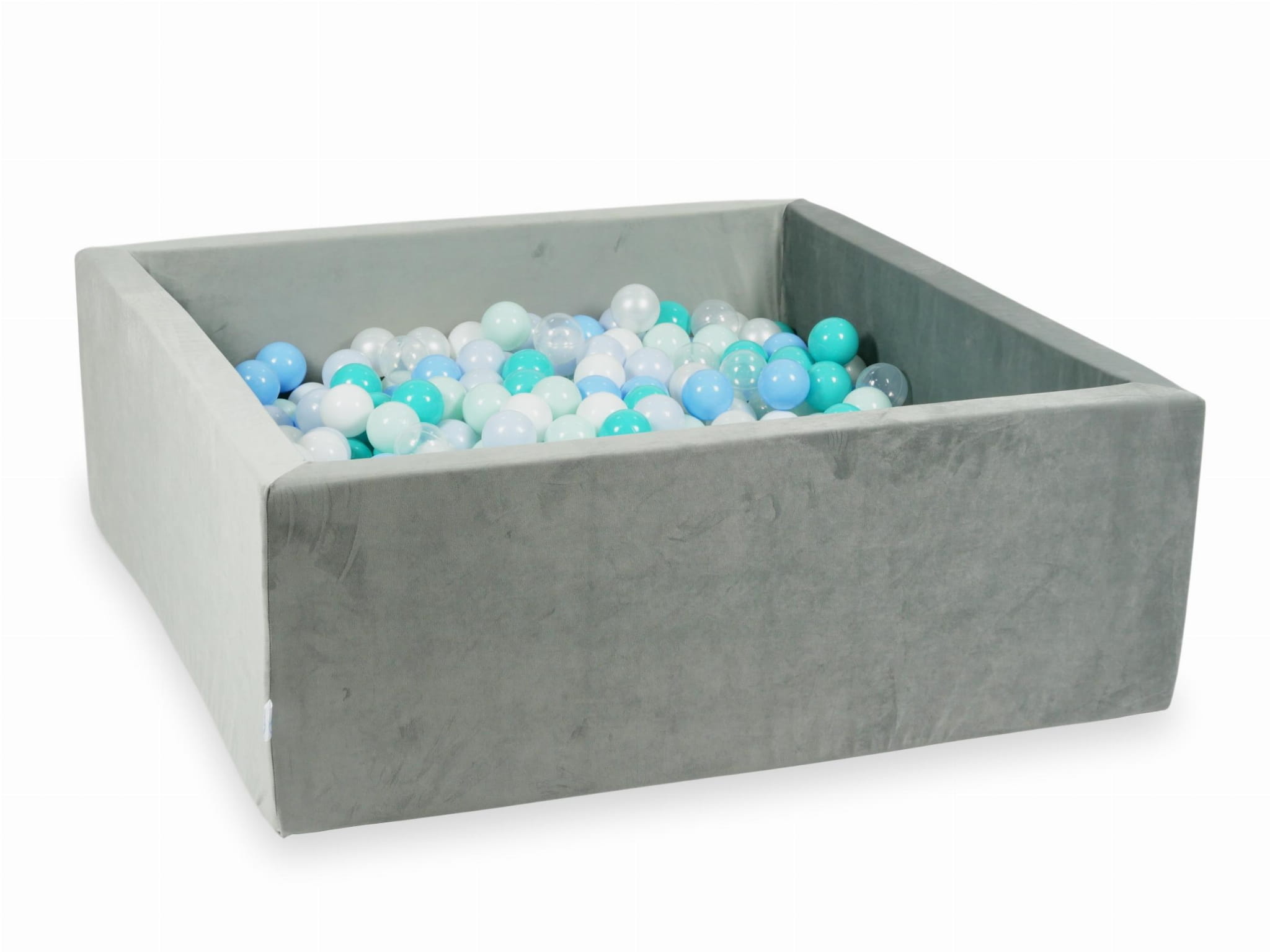 Ballenbak - 110x110x40cm - 600 ballen - vierkant - lichtgrijs