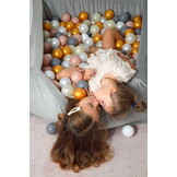 Ballenbak - 110x110x40cm - 600 ballen - vierkant - lichtgrijs