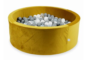 Ballenbak - rond - 500 ballen - goud, multicolour - 110x40cm