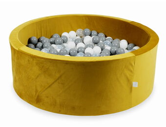 Ballenbak - rond - 500 ballen - goud, multicolour - 110x40cm