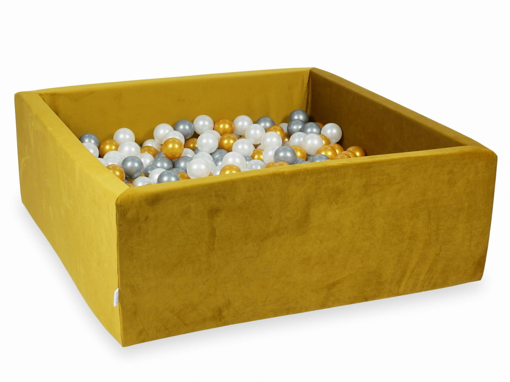 Ballenbak - 600 ballen - goud - 110x110x40 cm - vierkant