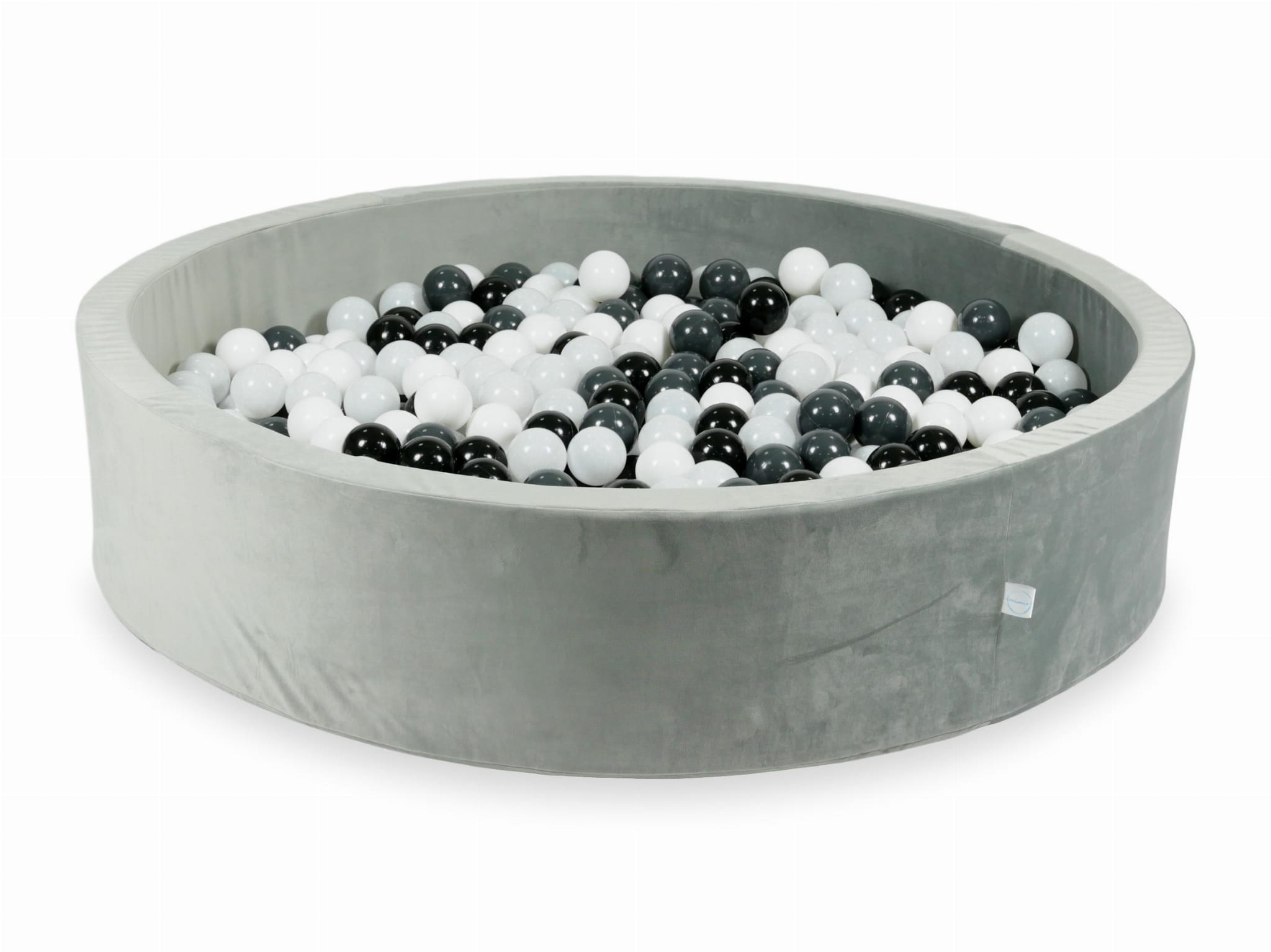 Ballenbak - 130x30cm - 600 ballen - rond - grijs, multicolour