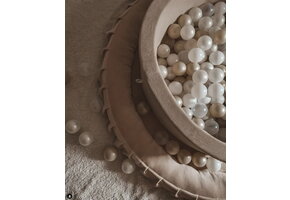 Ballenbak - vierkant - beige - 110x110X40cm - 600 ballen