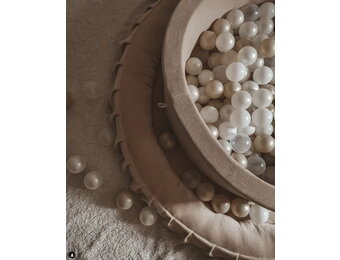 Ballenbak - vierkant - beige - 110x110X40cm - 600 ballen