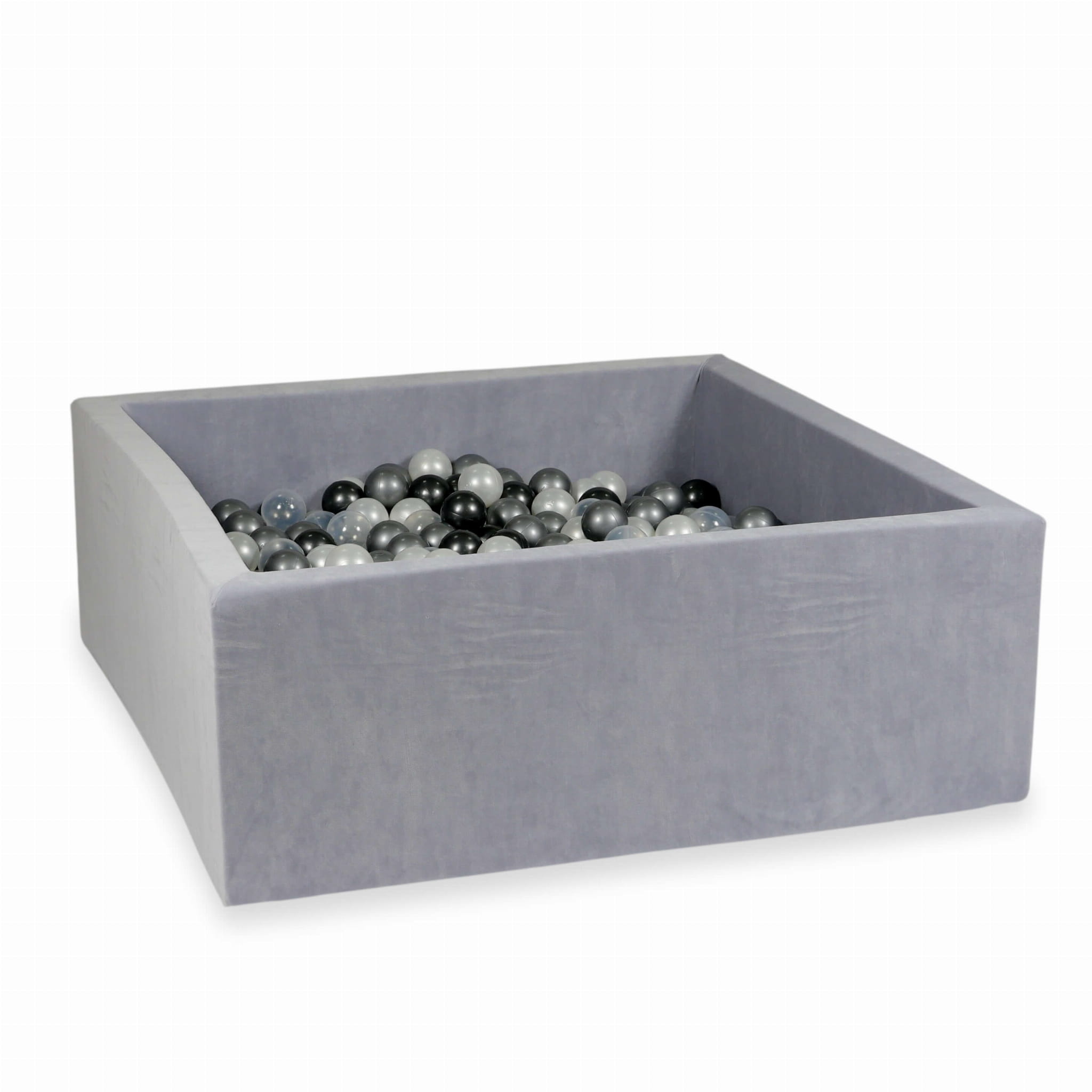 Ballenbak - vierkant - 600 ballen- 110x110x40 cm - grijs