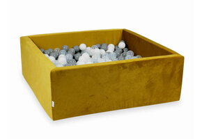 Ballenbak - vierkant - 600 ballen - 110x110X40cm - goud