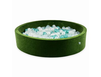Ballenbak - 600 ballen - 130x30cm - groen, multicolour - rond