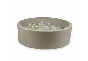 Ballenbak - beige, multicolour - rond - 130x40cm - 700 ballen