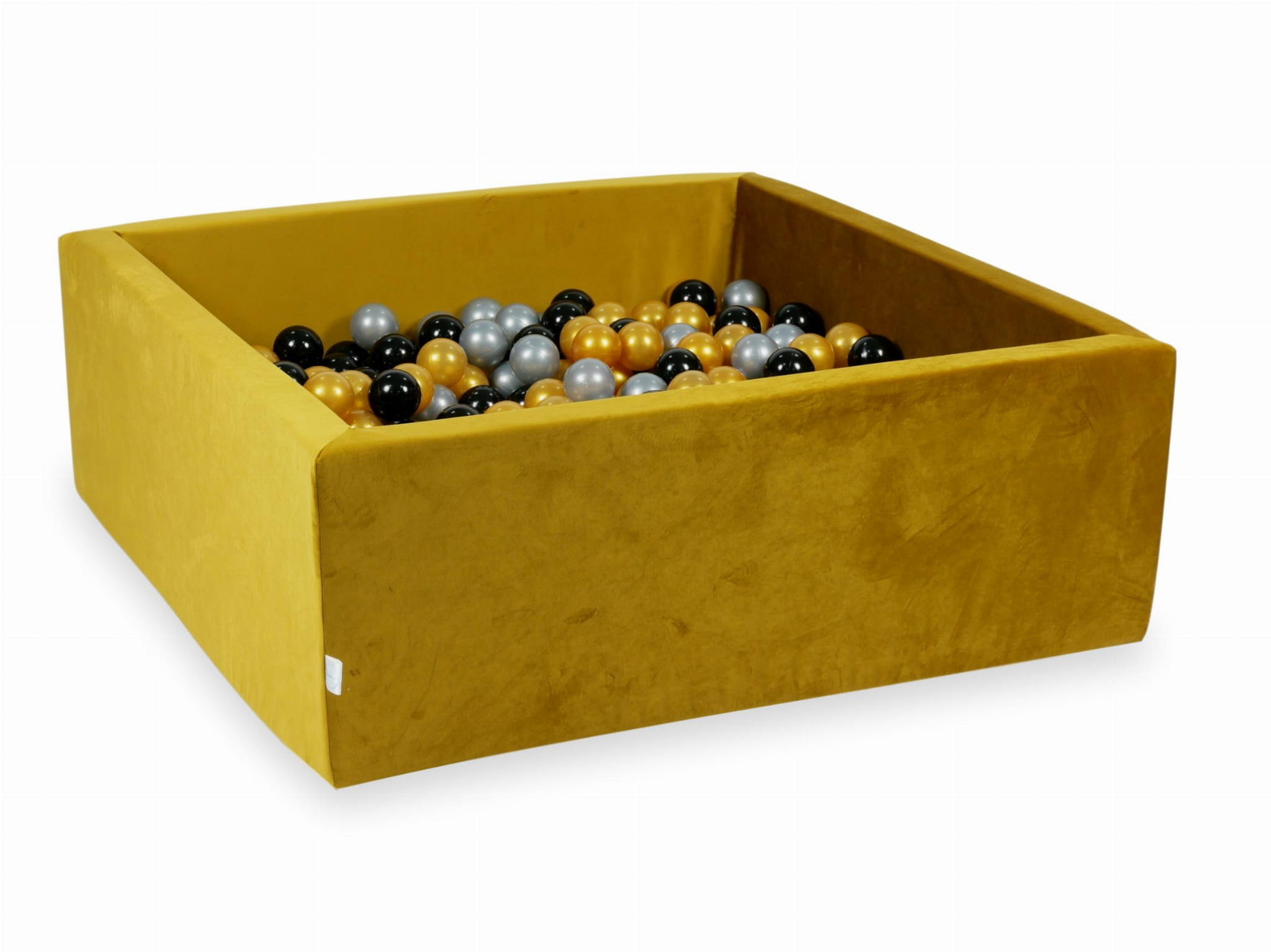 Ballenbak - 110x110x40cm - goud - 600 ballen - vierkant