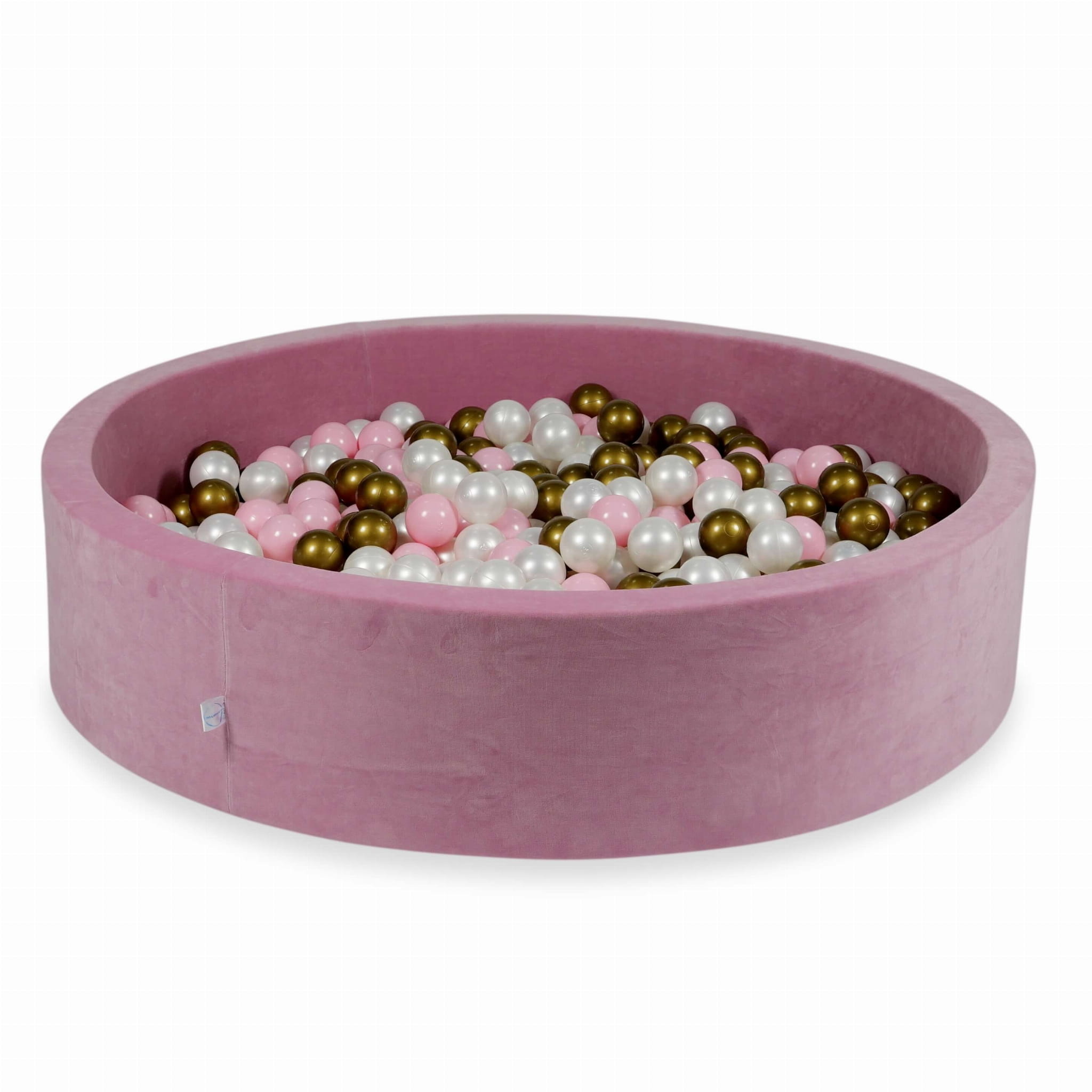 Ballenbak - 130x30cm - 600 ballen - rond - roze, multicolour